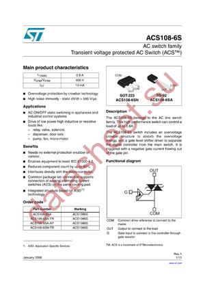 ACS1086SN-TR datasheet  