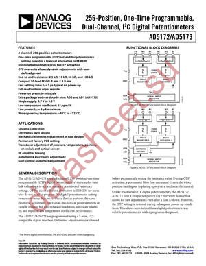 AD5173BRMZ2.52 datasheet  