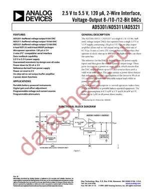 AD5301BRMZ-REEL1 datasheet  