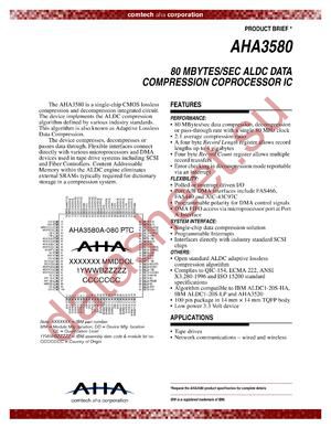 AHA3580A-080PTC datasheet  