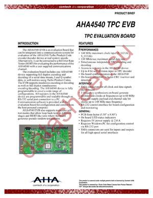 AHA4540-EVB datasheet  