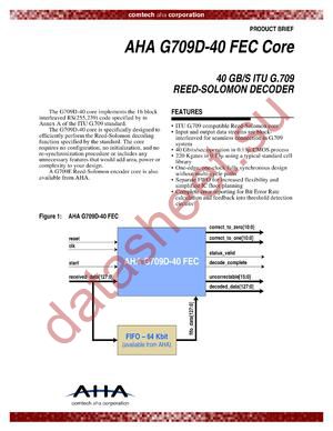 AHAG709D-40FEC datasheet  