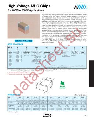 0805CC105KAT1A datasheet  