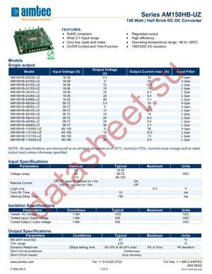 AM150HB-4803S-UZ datasheet  