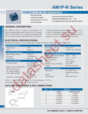 AM1P-120505D-N datasheet  