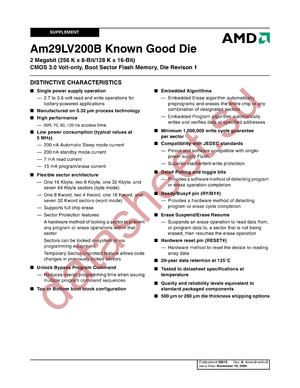 AM29LV200BB-70DRC datasheet  