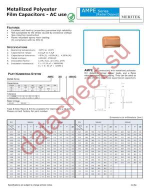 AMPE101K160VAC datasheet  