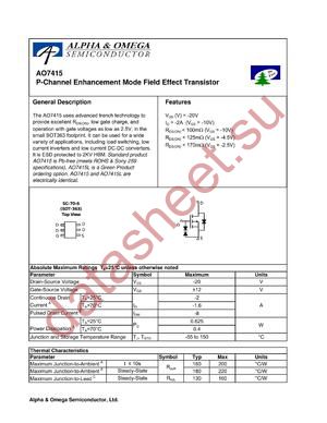 AO7415L datasheet  