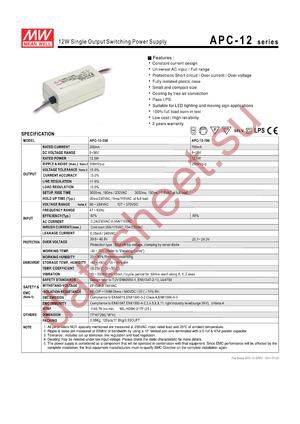 APC-12 datasheet  