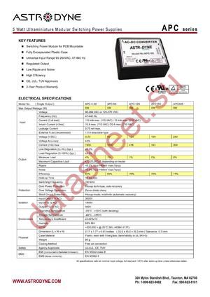 APC-12D datasheet  