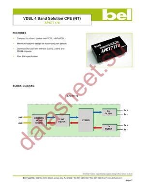 APC77178 datasheet  