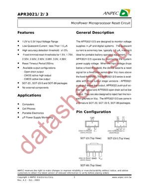 APR3023-15B datasheet  