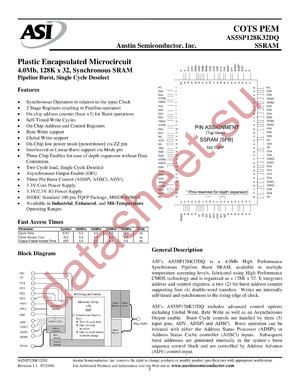 AS5SP128K32DQ-10ET datasheet  